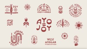 Ayo foods, food and beverage merch design and branding