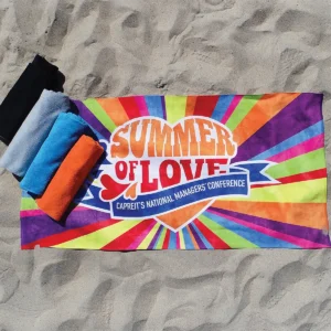 Custom Printed Plush Beach Towels